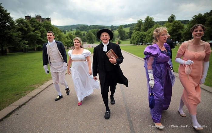 Поклонники Jane Austen's Pride and Prejudice собрались в Chatsworth House