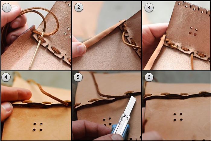Как сшить сумочку из натуральной кожи. Фото мастер-класс и шаблон (3) (700x466, 220Kb)
