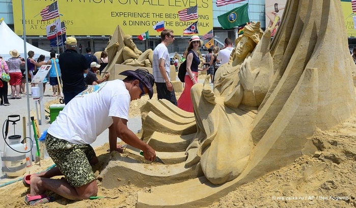 Лучшие песочные скульпторы собрались в Атлантик-Сити