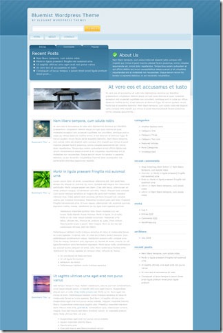  WordPress Bluemist