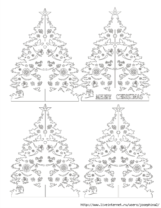 The Art of Kirigami CHRISTMAS TREE (540x700, 223Kb)