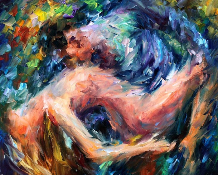 Leonid Afremov [ ] - Lovers - Tutt'Art@ (22) (700x560, 517Kb)