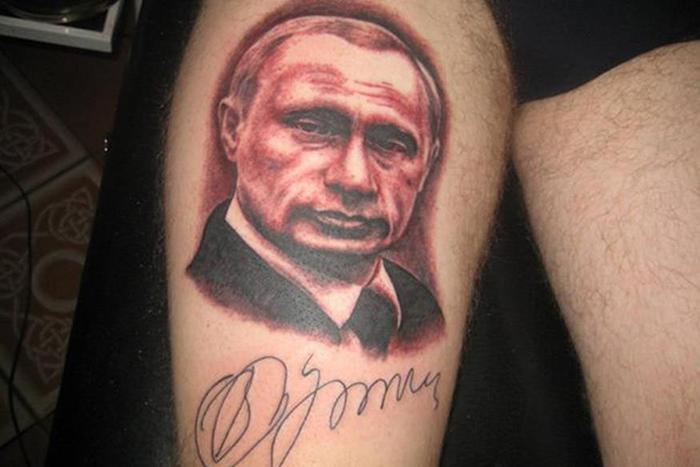 Самые эффектные и необычные татуировки с Путиным