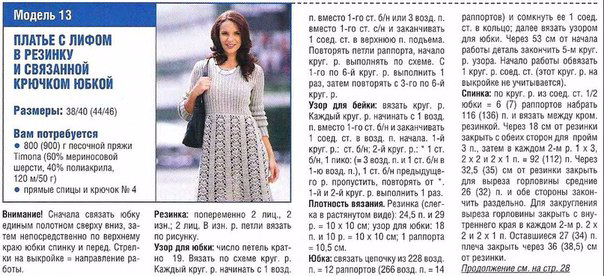 Новые модели вязанных платьев спицами со схемами