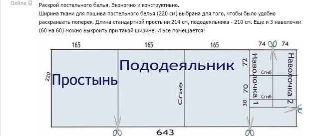 Пошив постельного белья евро своими руками выкройки 56