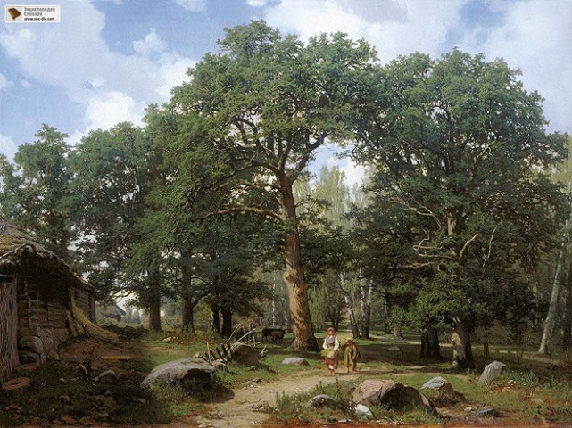 Дубовый лес в окрестностях Ревеля. 1862 (641x480, 392Kb)