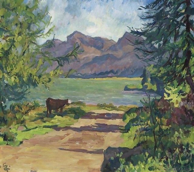 Озеро Sils, 1931 (640x567, 79Kb)
