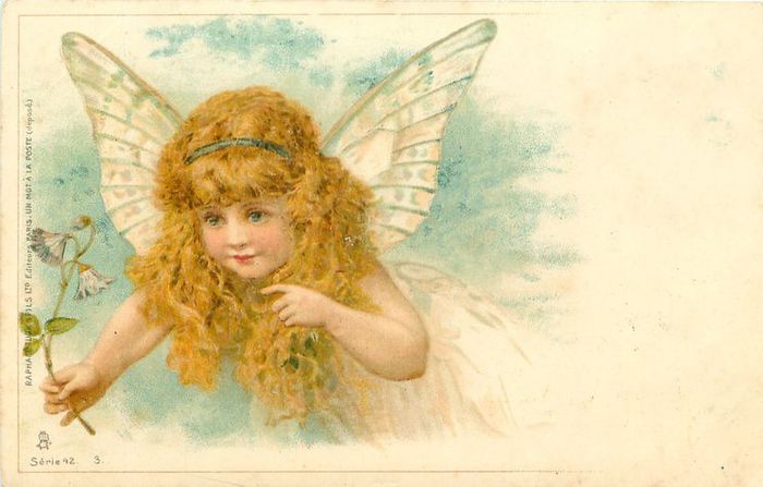 Старинные открытки с ангелочками
