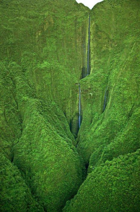Водопад Honokohau. Maui, Гавайи (464x700, 83Kb)