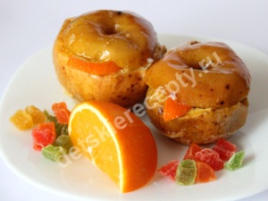 Яблоки, запеченные с медом и апельсином- вкусный десерт для ребёнка!!!!