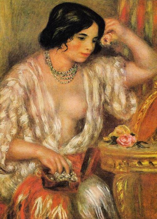 Gabrielle Wearing Jewelry - 1910 (503x700, 79Kb)