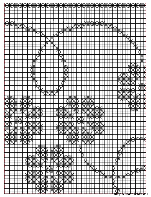 Вяжем скатерти и украшаем подушку крючком. Схемы (12) (513x667, 456Kb)