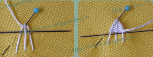 Игольница с объемной вышивкой ромашки. Фото мастер-класс (3) (642x243, 121Kb)