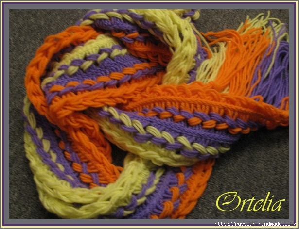 Вязание на линейке. Модный шарф для девушки (2) (615x472, 192Kb)