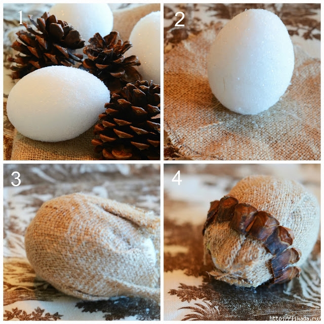 Burlap Acorn step by step- stonegableblog (640x640, 326Kb)