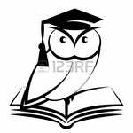 Превью 20745411-owl-with-college-hat-and-book--symbol-of-wisdom-isolated-on-white-background (450x450, 93Kb)