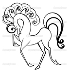 Превью depositphotos_17396635-Black-and-white-swirl-horse-vector (665x700, 168Kb)