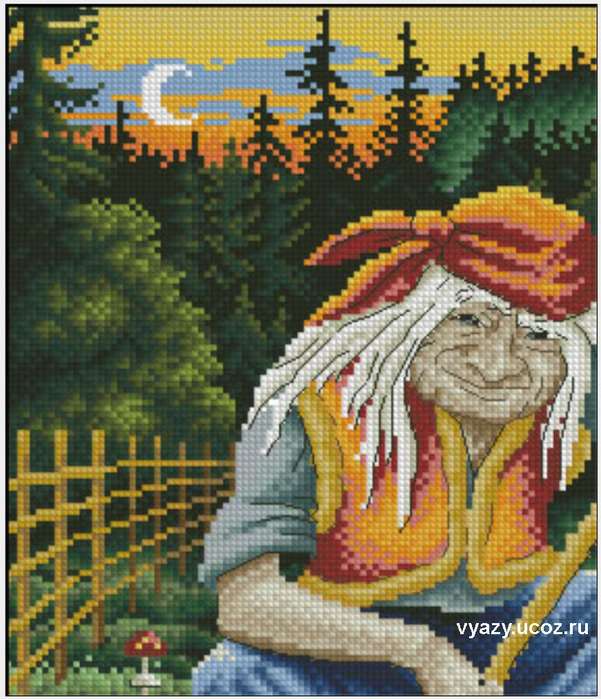 Схемы вышивок баба яга 762