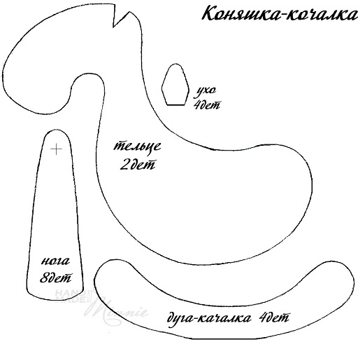 Лошадки с выкройками от Людмилы Щербины (7) (512x508, 71Kb)