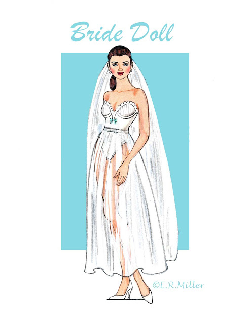 Bride Paper doll by Eileen Rudisill Miller1 (495x640, 121Kb)
