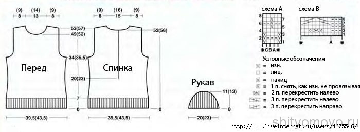 Кофта открытая спина и бант схема вязания Кофта открытая спина и бант схема вязания