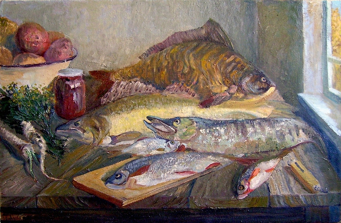 щука с голубым пером