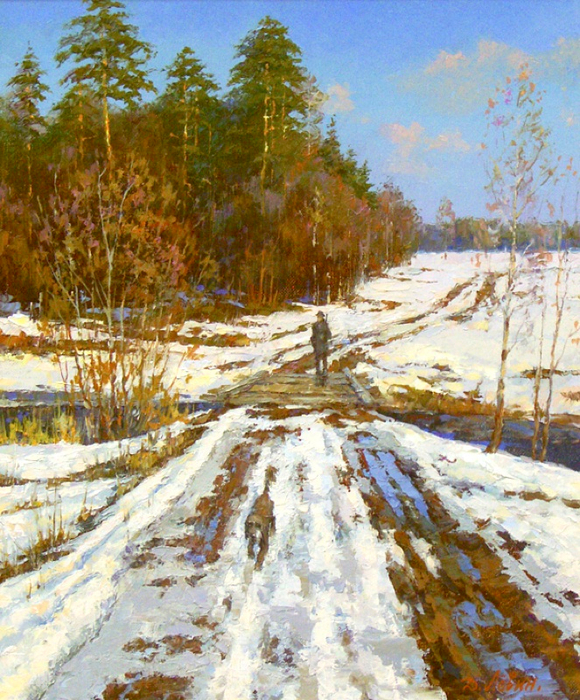 Снег тает (580x700, 610Kb)