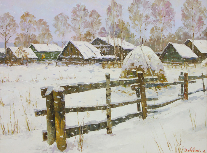 К вечеру заснежило (700x516, 475Kb)