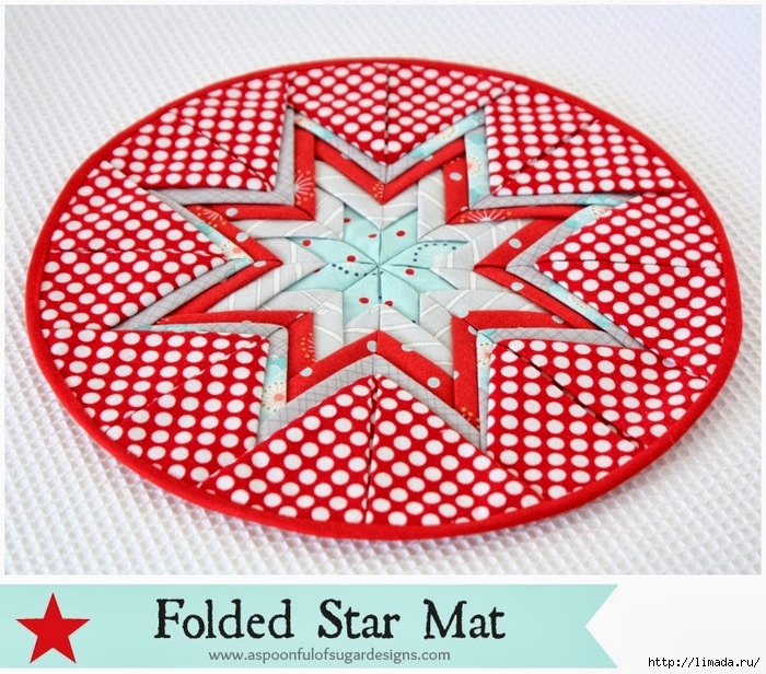 Folded Star Mat   1 (700x616, 391Kb)