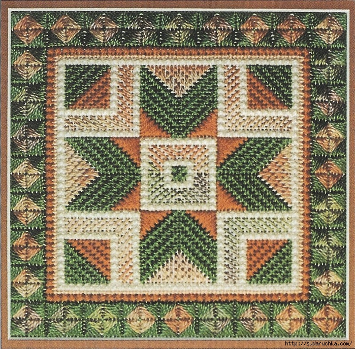 Схема для вышивки крестом подушки напечатанная на канве. П - ХоббиЛенд