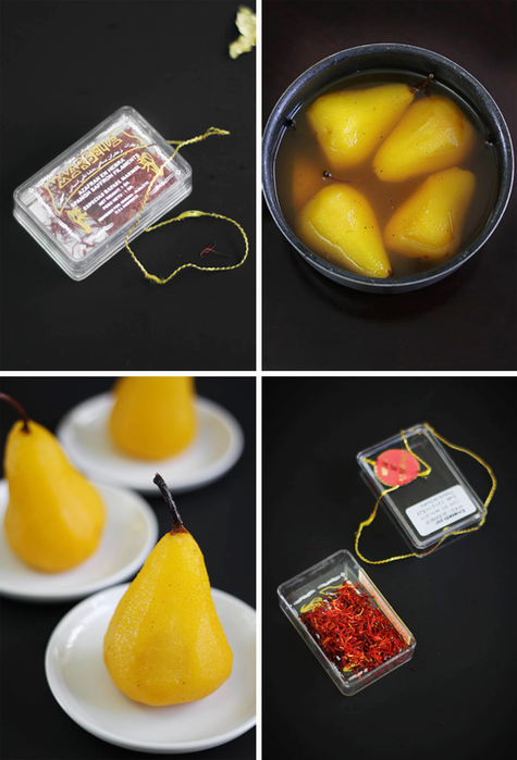 saffron-vanilla poached pears sprinklebakes (475x700, 358Kb)