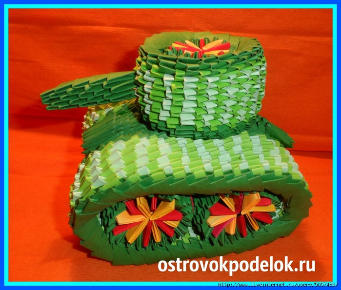 Поделки оригами к 23 февраля