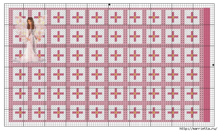Схемы вышивки. Новогодняя и цветочная тематика (15) (700x422, 340Kb)