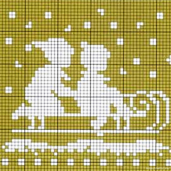 схема вышивки детишек на санках (700x700, 413Kb)