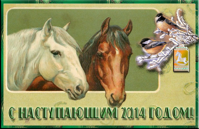 Старинные открытки с лошадьми 90