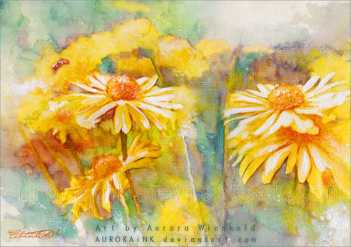 golden_days___watercolors_by_auroraink-d52y9v8 (700x493, 636Kb)