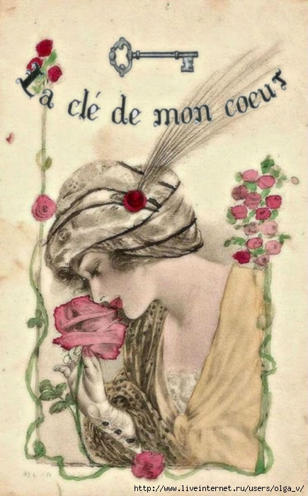 Art Nouveau Postcard (2) (435x700, 224Kb)