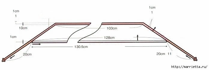 Схемы вязания крючком шарфиков (6) (696x234, 42Kb)