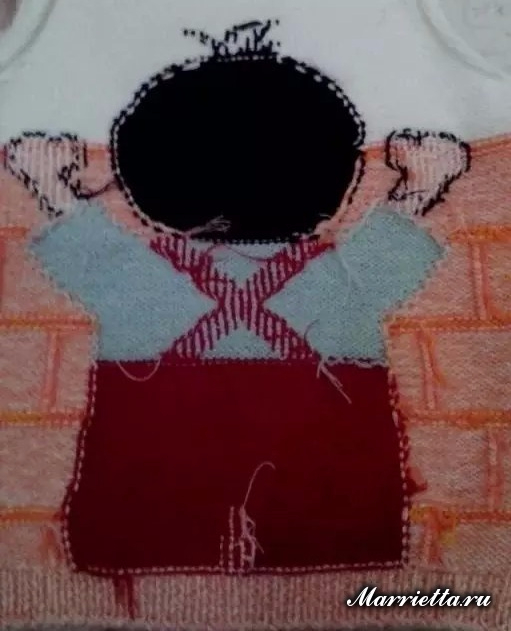 Забавный детский пуловер спицами для мальчика (4) (511x631, 188Kb)