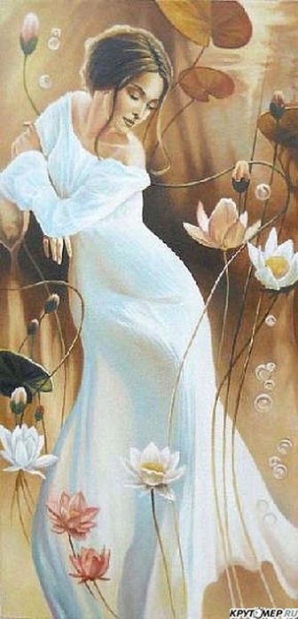 Платье из ситца