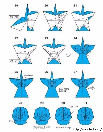 Техника оригами. АНГЕЛ из бумаги (1) (432x552, 140Kb)