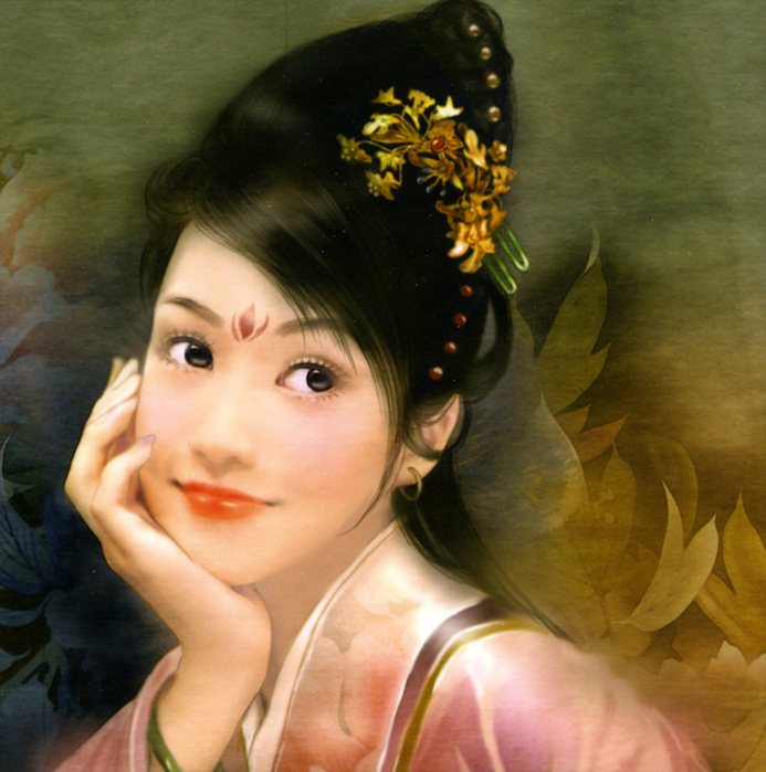 Chinese Paintings of girls1 (693x700, 572Kb)