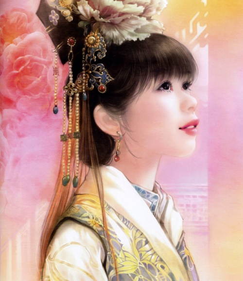 Chinese Paintings of girls9 (500x579, 260Kb)