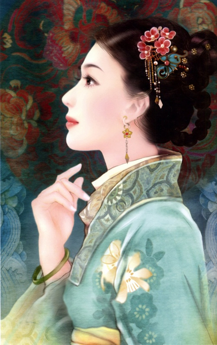 Chinese Paintings of girls12 (440x700, 331Kb)