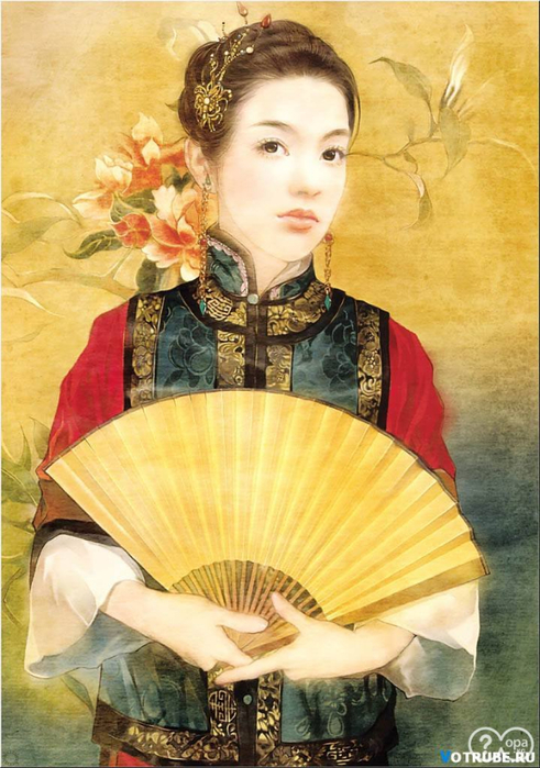 Китайские девушки от тайваньской художницы Der Jen34 (491x700, 399Kb)