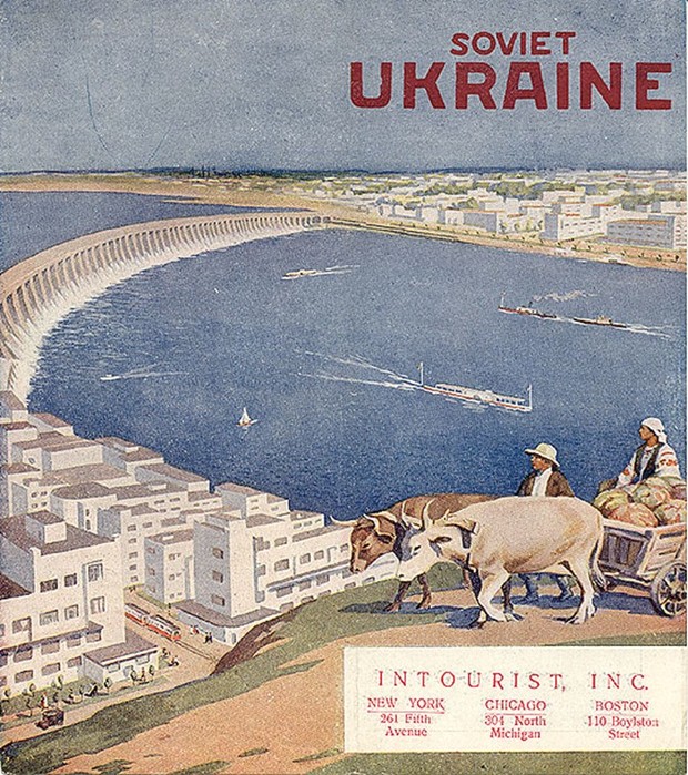 Туристические брошюры и буклеты Интуриста 30-х годов