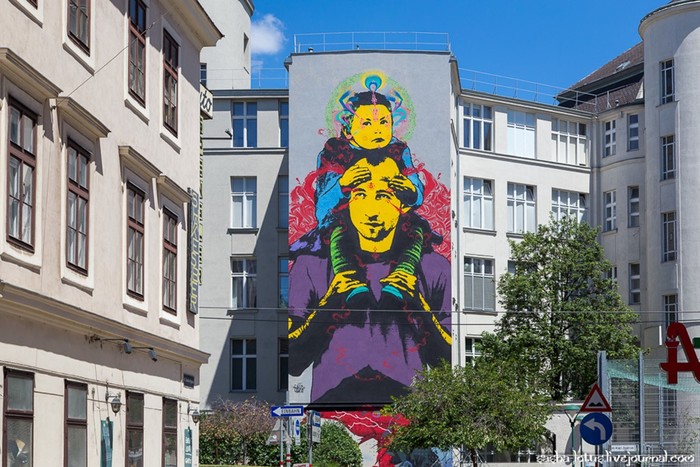 Стрит арт в столице Австрии