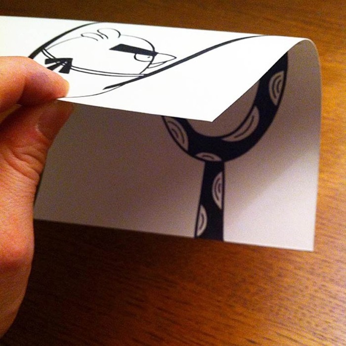 Забавные оптические иллюзии на обычной согнутой бумаге
