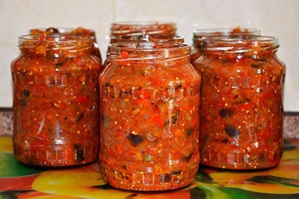 Икра из баклажанов рецепт с фото на зиму