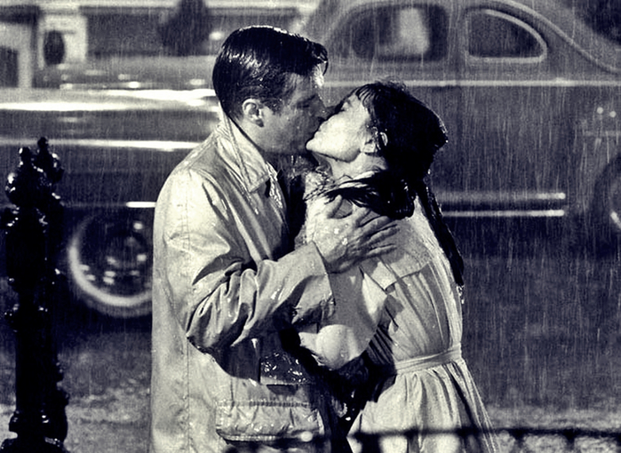 Audrey Hepburn e George Peppard in Colazione da Tiffany (700x510, 377Kb)